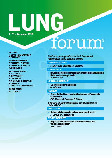 LUNG FORUM N. 11 – Dicembre 2017