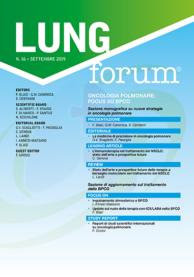 LUNG FORUM N. 16 – Settembre 2019