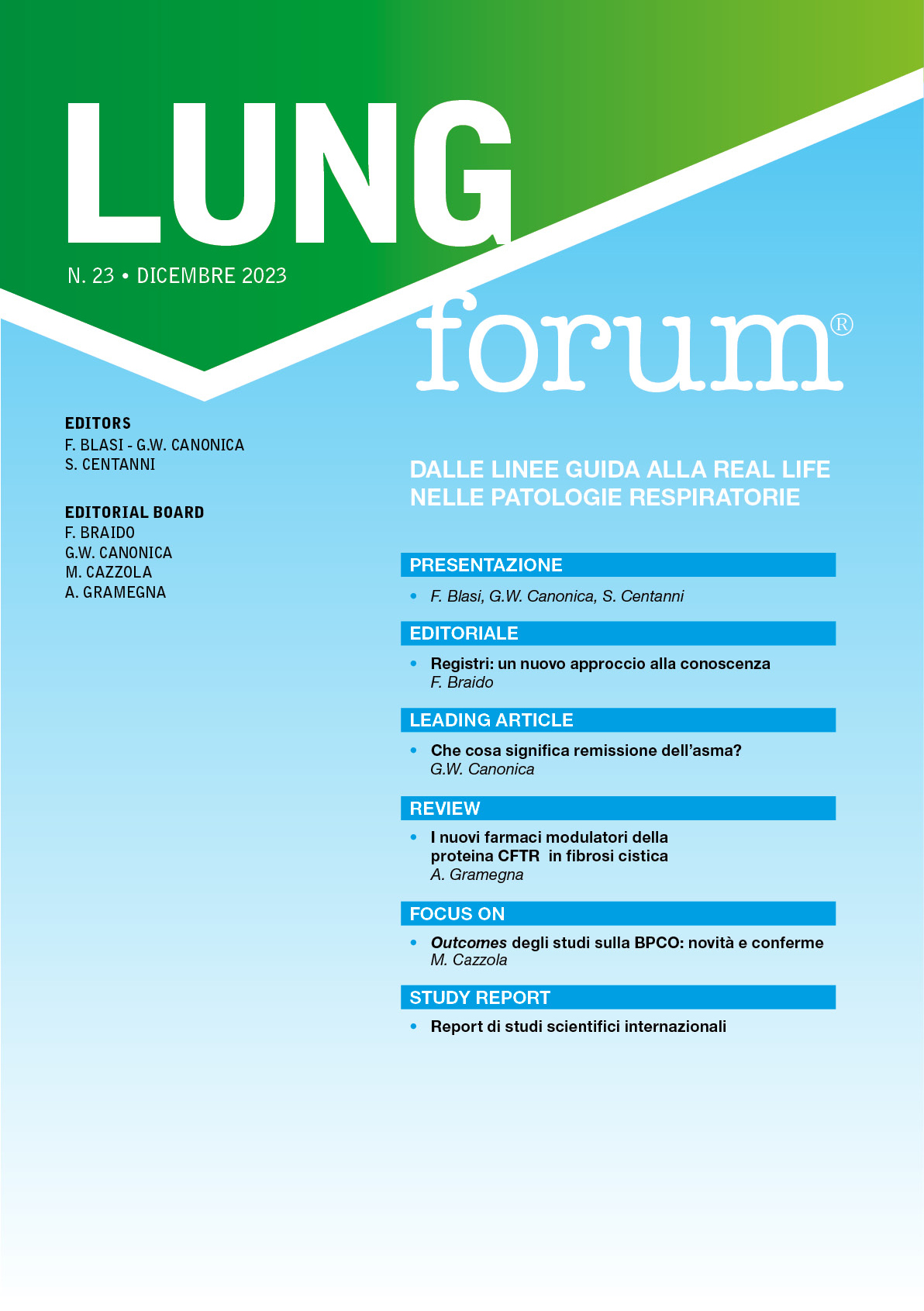 LUNG FORUM N. 23 - Dicembre 2023